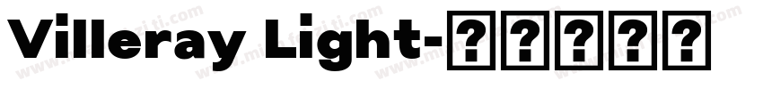 Villeray Light字体转换